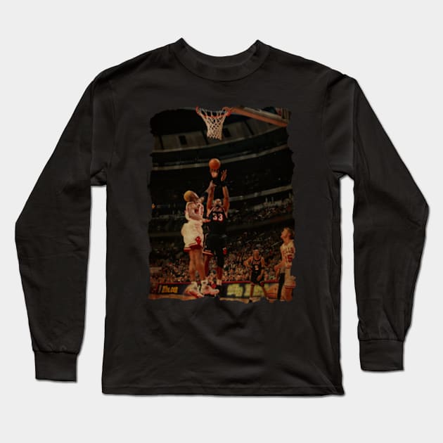 Dunk Dennis Rodman Vintage Long Sleeve T-Shirt by CAH BLUSUKAN